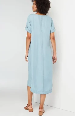 Indigo High-Low Dress | Jjill