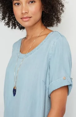 Indigo High-Low Dress | Jjill