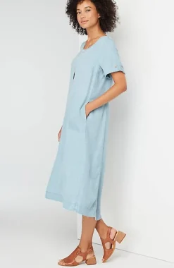Indigo High-Low Dress | Jjill