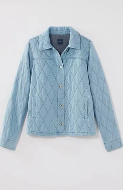 Indigo Quilted Jacket | Jjill