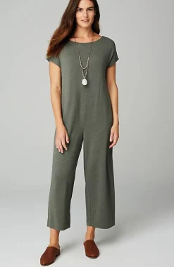 Knit Belted Jumpsuit | Jjill
