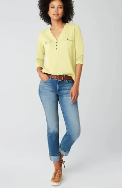 Knit Patch-Pocket Camp Shirt | Jjill