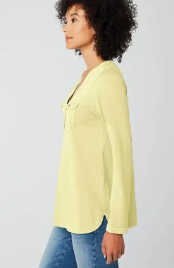 Knit Patch-Pocket Camp Shirt | Jjill