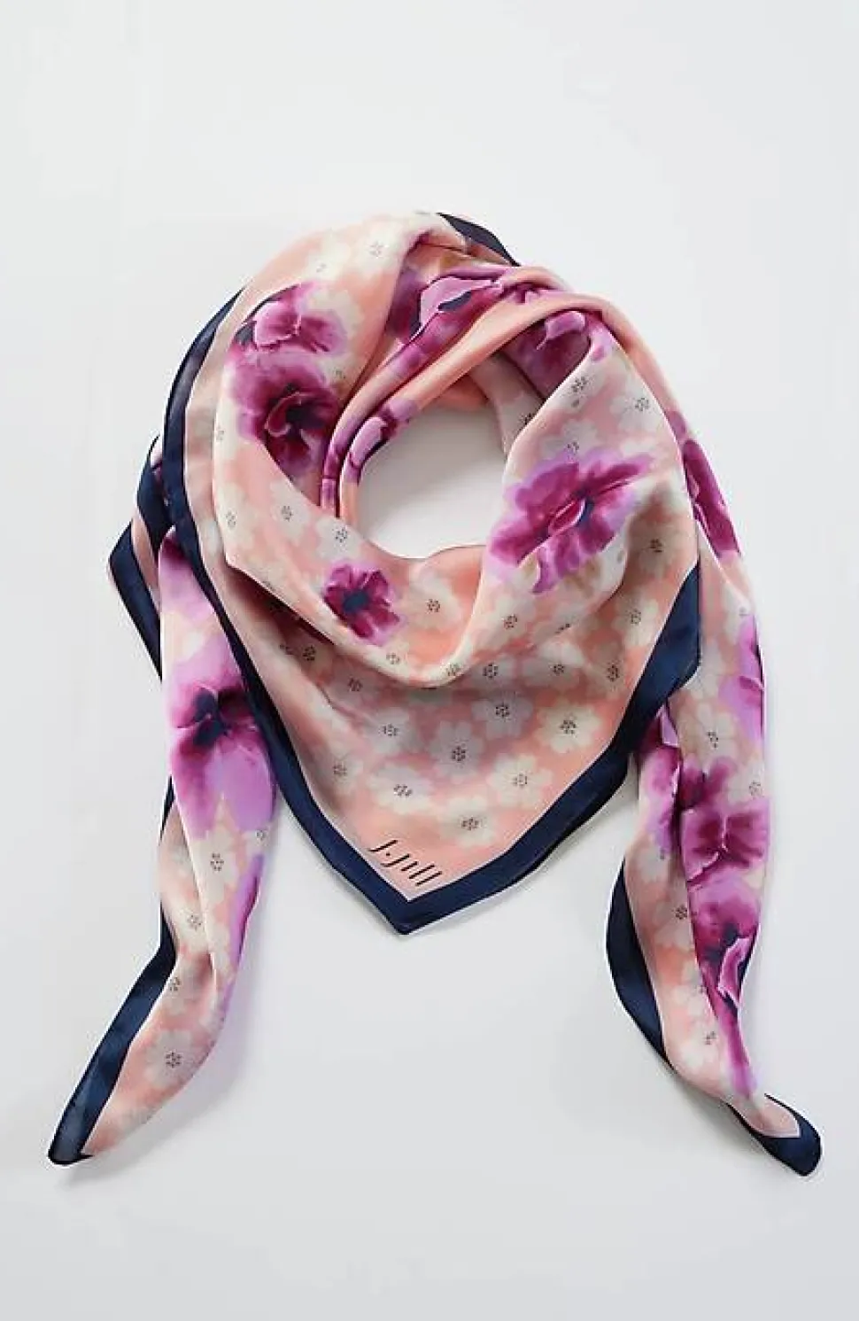 Layered Floral Square Scarf | Jjill