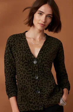 Leopard-Printed Cardi | Jjill