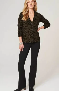 Leopard-Printed Cardi | Jjill