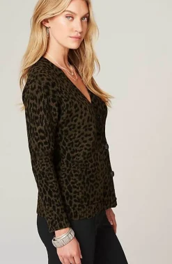 Leopard-Printed Cardi | Jjill