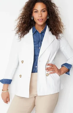 Lightweight Double-Breasted Jacket | Jjill