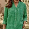Linen Garment-Dyed Tunic | Jjill