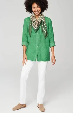 Linen Garment-Dyed Tunic | Jjill