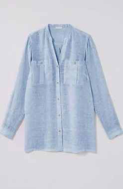 Linen Garment-Dyed Tunic | Jjill