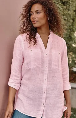 Linen Garment-Dyed Tunic | Jjill