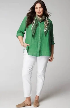 Linen Garment-Dyed Tunic | Jjill
