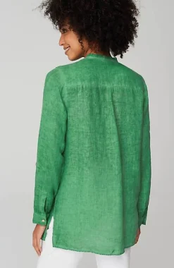 Linen Garment-Dyed Tunic | Jjill