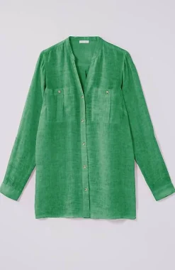 Linen Garment-Dyed Tunic | Jjill