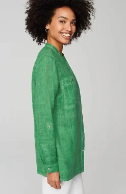 Linen Garment-Dyed Tunic | Jjill