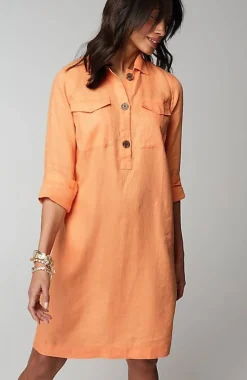 Linen Popover Shirtdress | Jjill