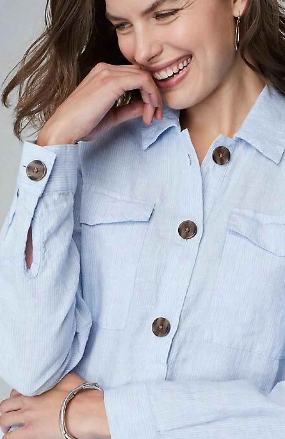 Linen Popover Shirtdress | Jjill