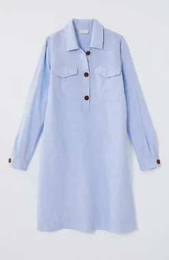 Linen Popover Shirtdress | Jjill