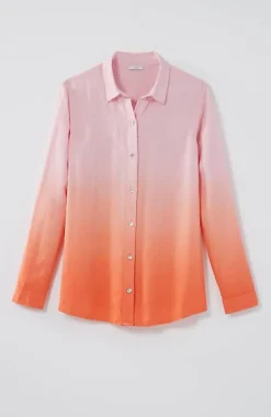 Linen Tab-Sleeve A-Line Shirt | Jjill