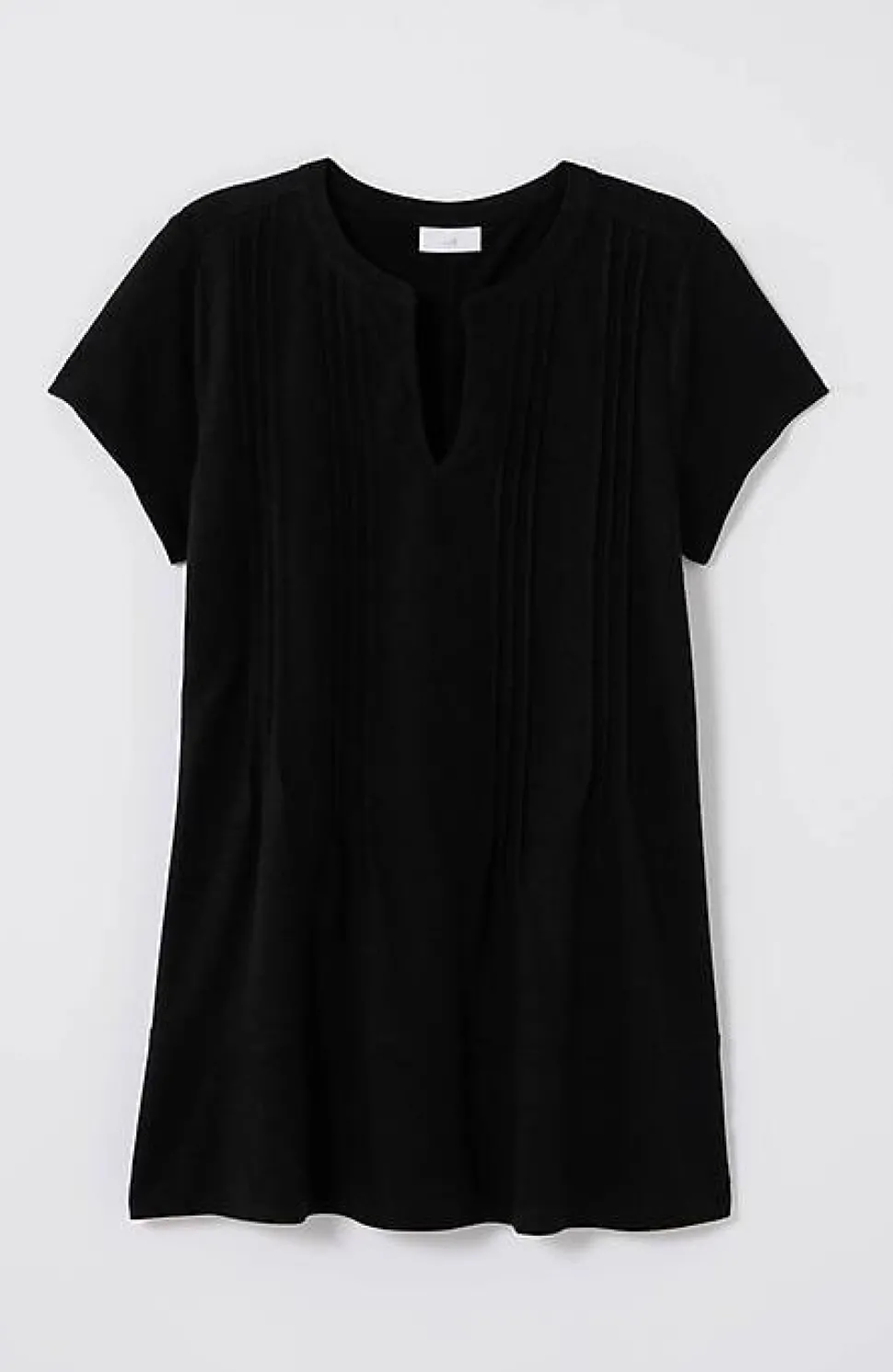 Linen-Blend Pintucked Tunic | Jjill