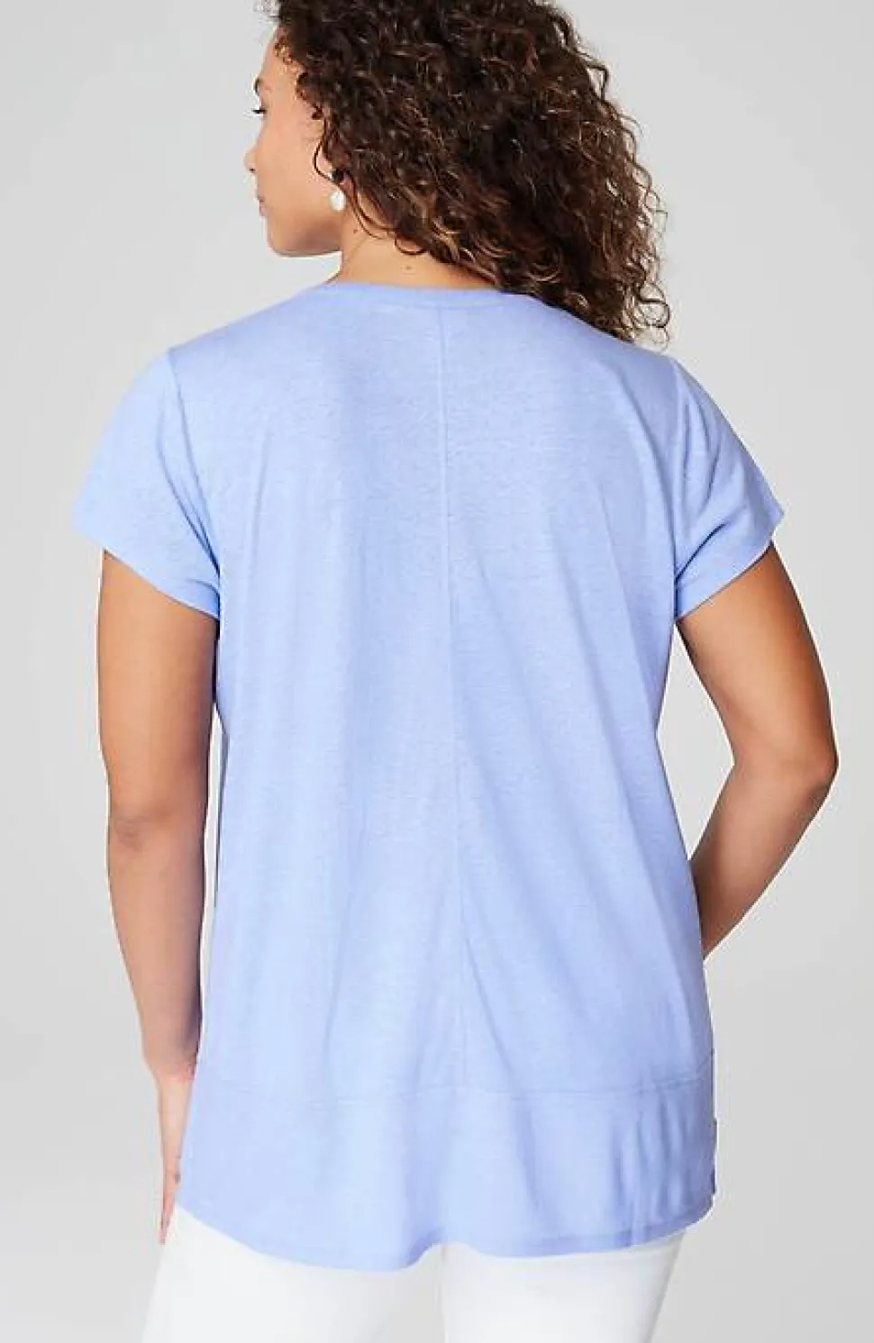 Linen-Blend Pintucked Tunic | Jjill