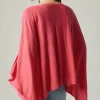 Linen-Blend Tasseled Poncho | Jjill