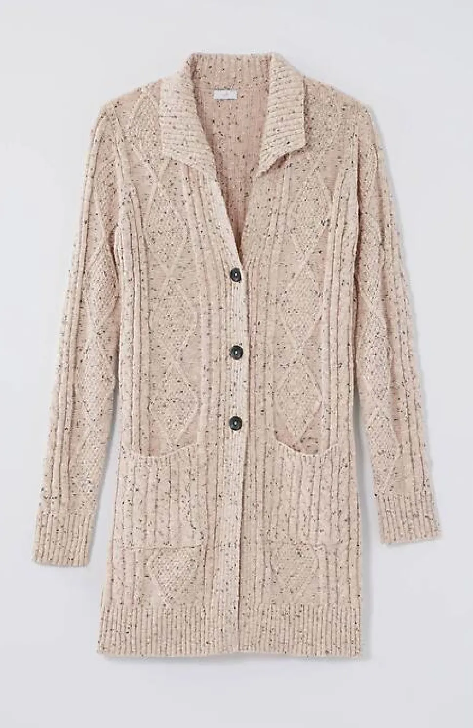 Long Cabled Cardi | Jjill