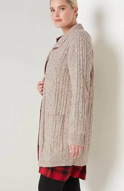 Long Cabled Cardi | Jjill