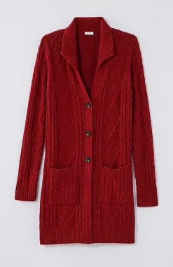 Long Cabled Cardi | Jjill