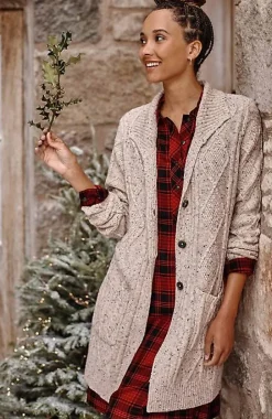 Long Cabled Cardi | Jjill