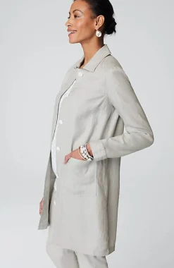 Long Linen Duster Jacket | Jjill
