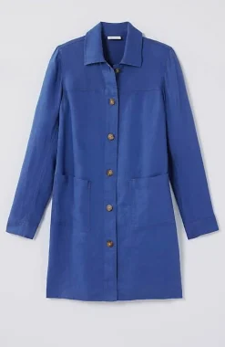 Long Linen Duster Jacket | Jjill