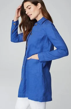 Long Linen Duster Jacket | Jjill