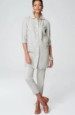 Long Linen Duster Jacket | Jjill