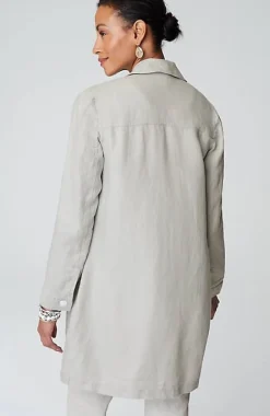 Long Linen Duster Jacket | Jjill