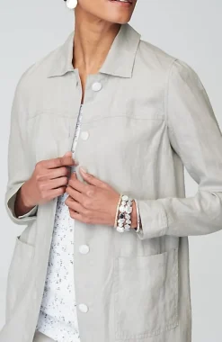 Long Linen Duster Jacket | Jjill