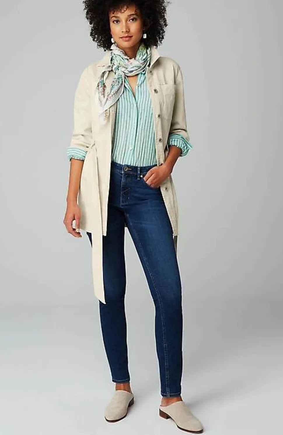 Long Modern Utility Jacket | Jjill