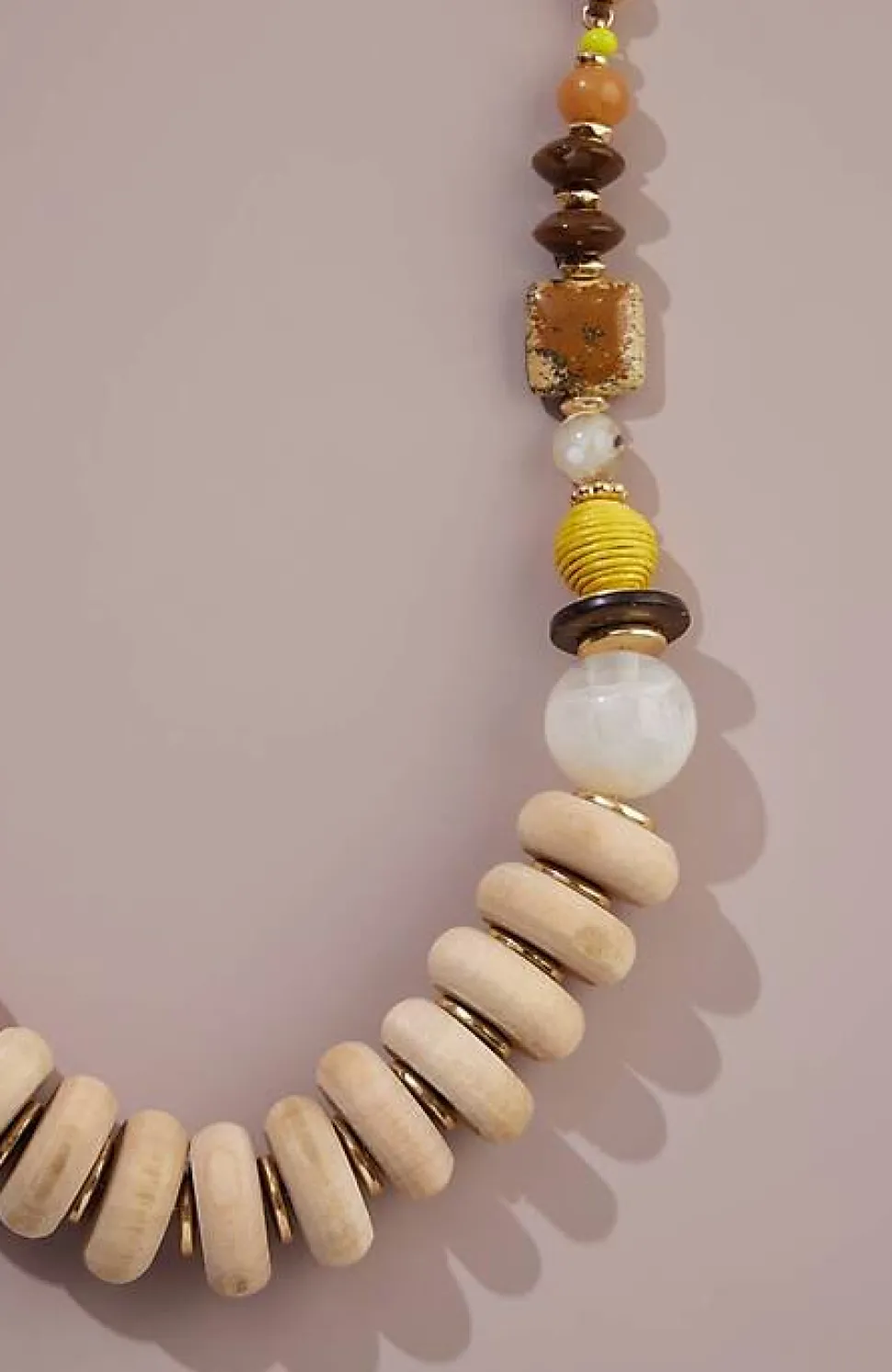Lush Gardens Mixed-Materials Necklace | Jjill
