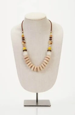 Lush Gardens Mixed-Materials Necklace | Jjill