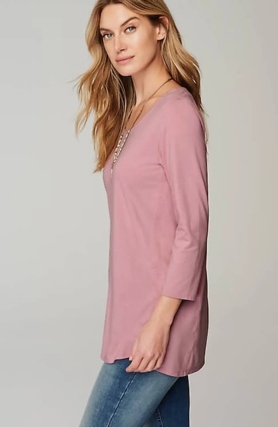 Luxe Supima® A-Line Tunic | Jjill