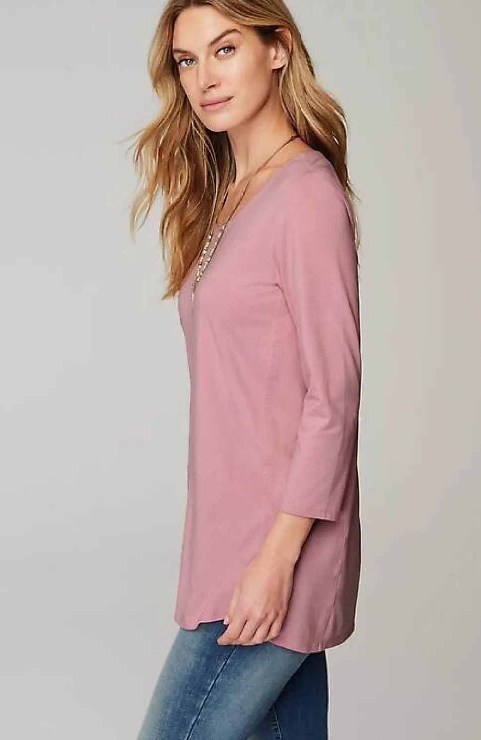 Luxe Supima® A-Line Tunic | Jjill