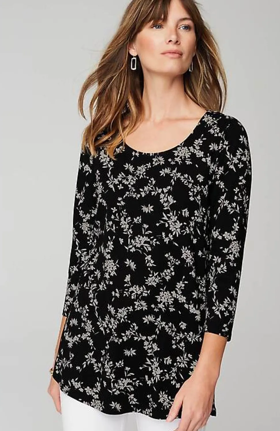 Luxe Supima® A-Line Tunic | Jjill