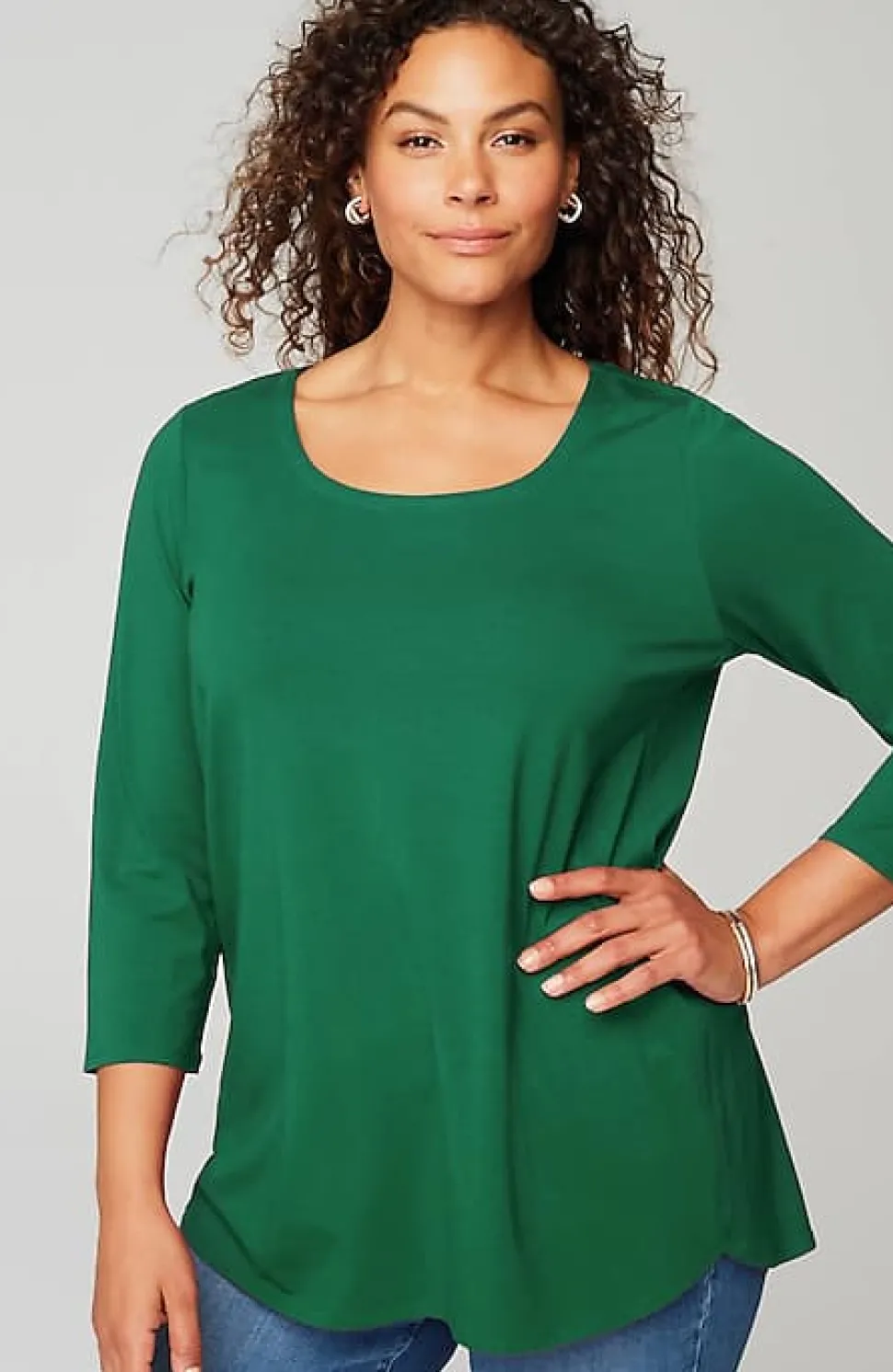 Luxe Supima® A-Line Tunic | Jjill