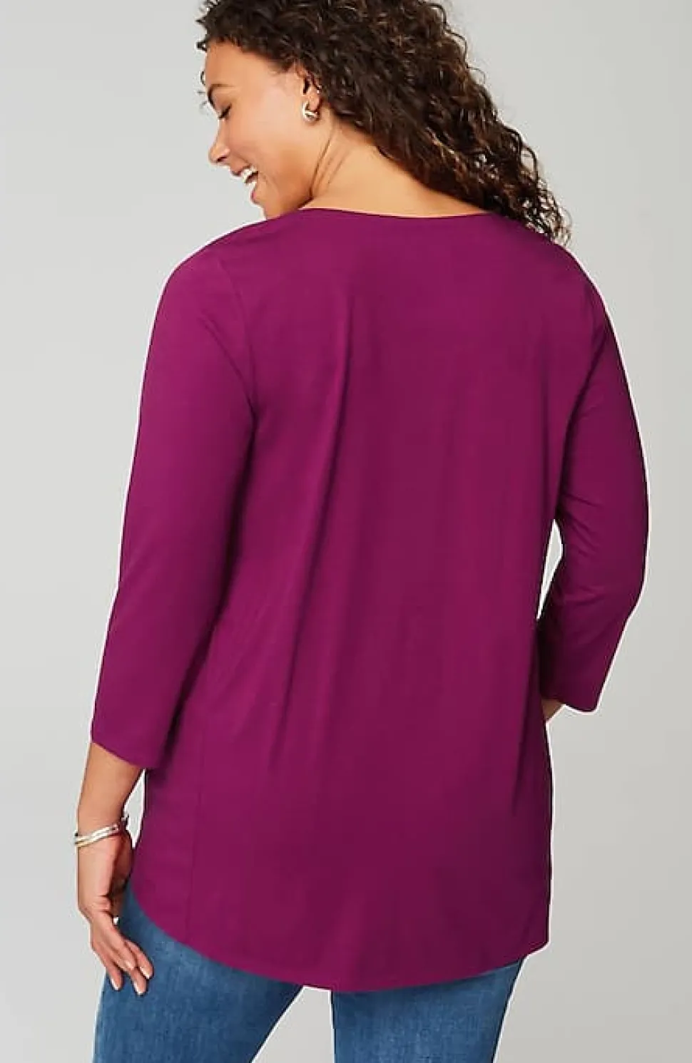 Luxe Supima® A-Line Tunic | Jjill