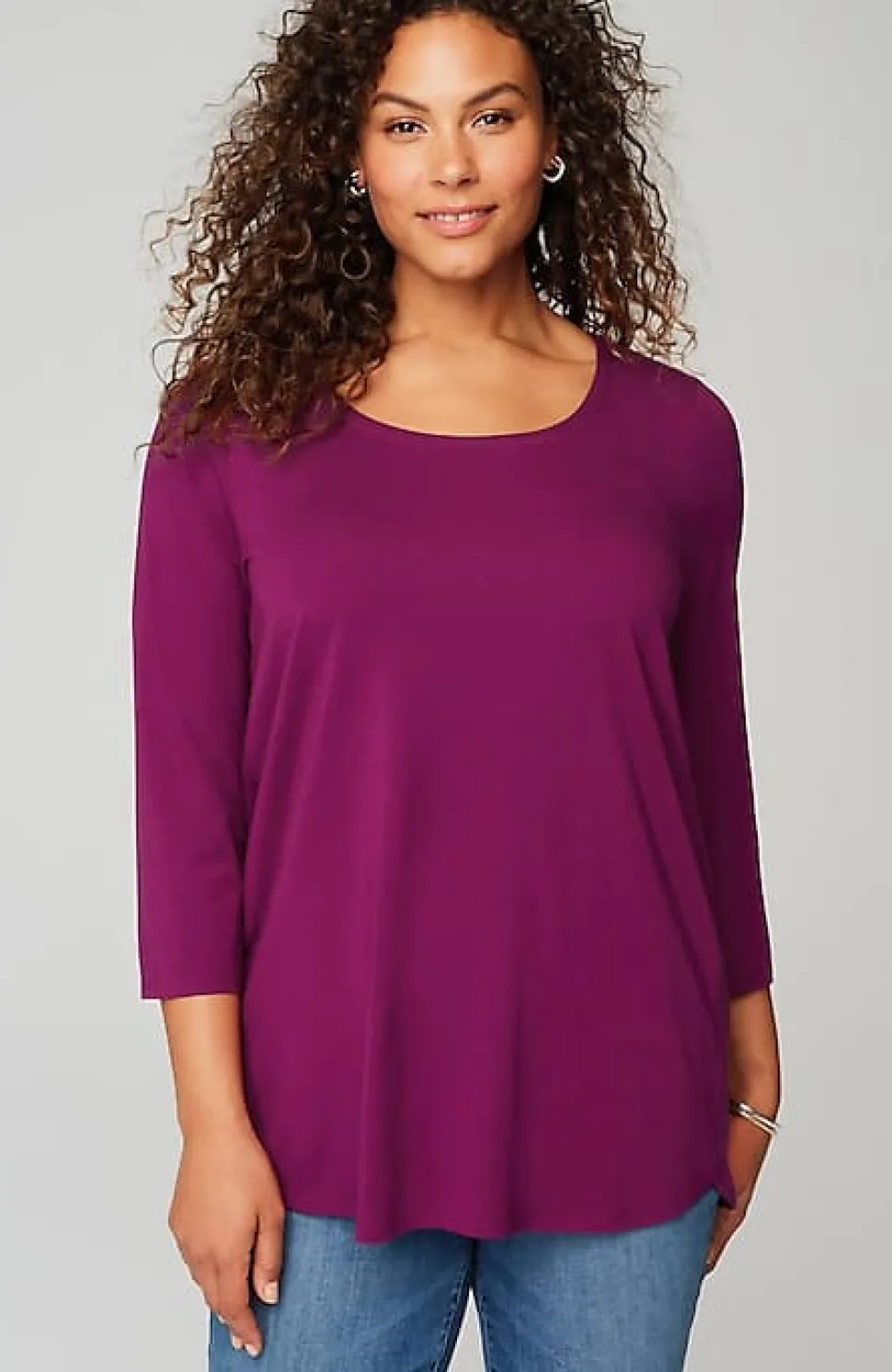 Luxe Supima® A-Line Tunic | Jjill