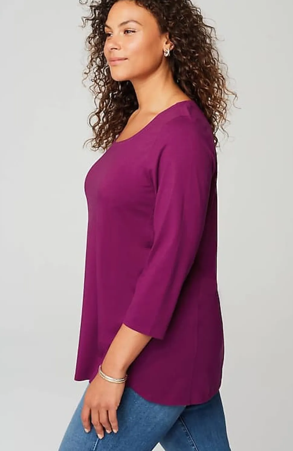 Luxe Supima® A-Line Tunic | Jjill