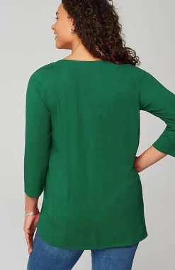 Luxe Supima® A-Line Tunic | Jjill