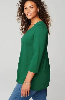 Luxe Supima® A-Line Tunic | Jjill