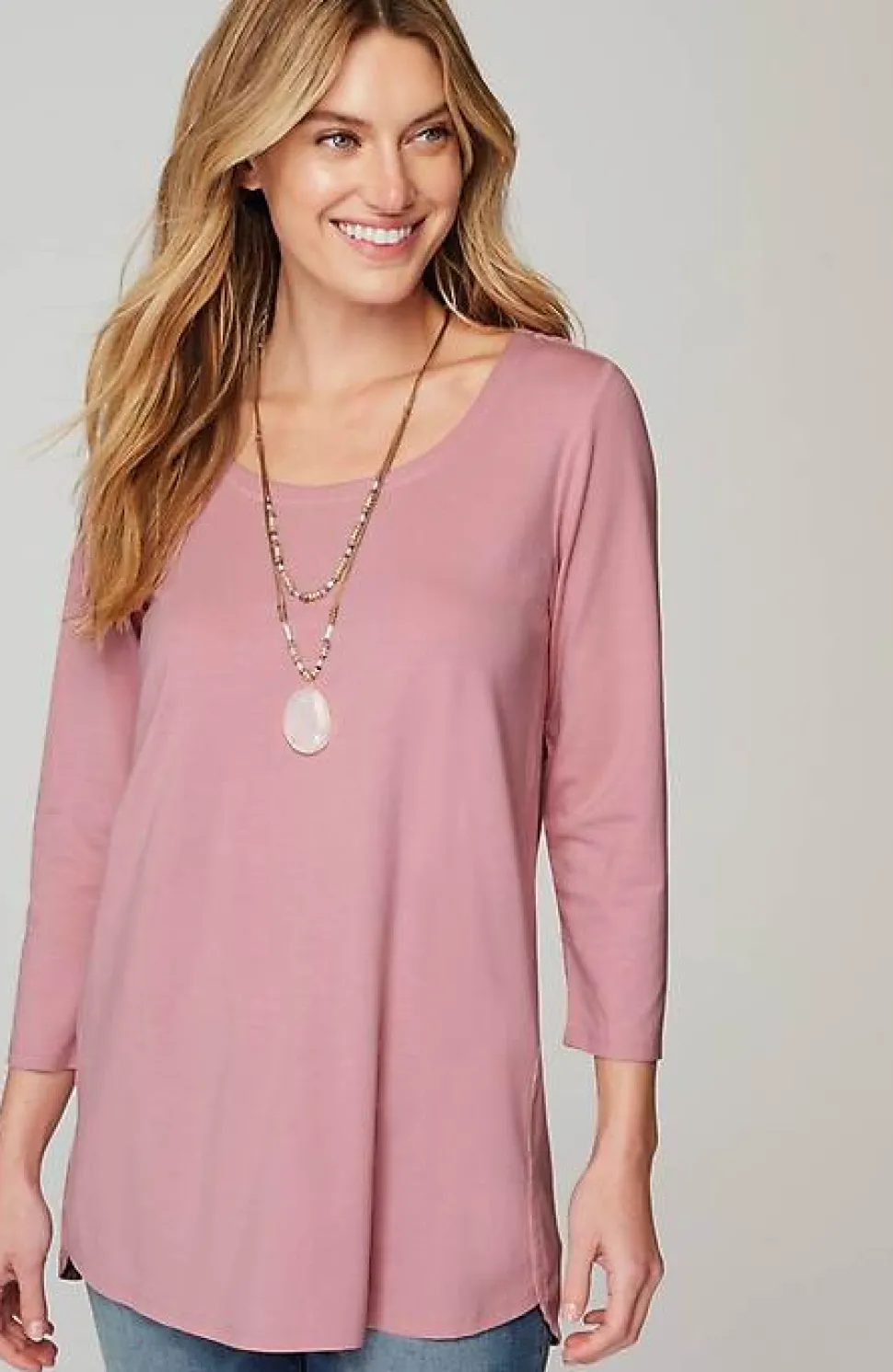 Luxe Supima® A-Line Tunic | Jjill